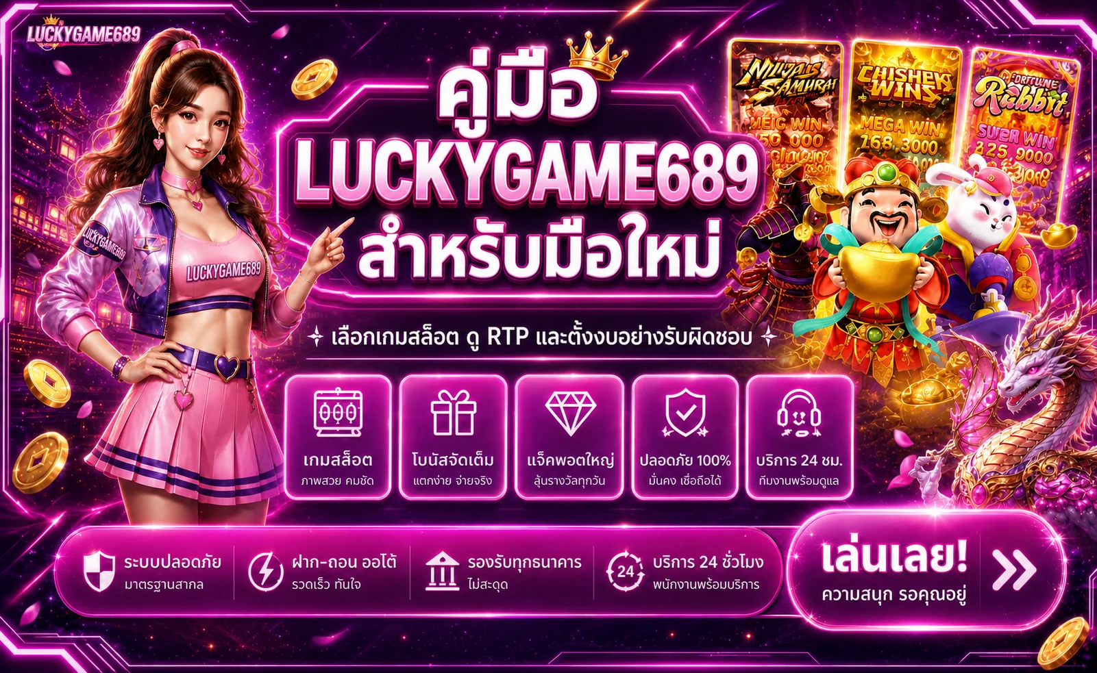 LUCKYGAME689 คู่มือเลือกสล็อต ดู RTP สำหรับมือใหม่